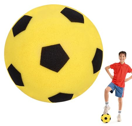 Dongcill Schaumstoffball, 21 cm Softfußball, Softbälle | Weicher Spielball, Fussball Klein, Fußball für Indoor & Outdoor, leise & leicht & Strapazierfähig