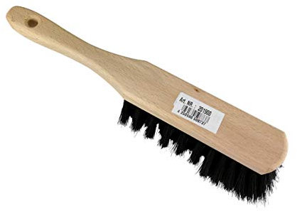 Nölle Industriehandfeger Holzhandfeger Handfeger Profi weiche fein-e Borste schwarz Hand Besen Holzgriff Natur Holz