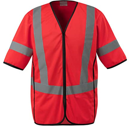 Mascot 50216-310-222-XL Verkehrsweste Klasse 3, Warnrot, XL
