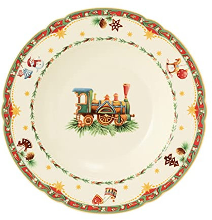Seltmann Weiden [DL] Marieluise Suppenteller rund 23 cm rund mit Relief Weihnachtsnostalgie