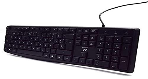 TECLADO EWENT EW3001 USB NEGRO ESCRITURA SILENCIOSA