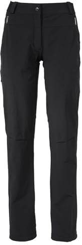 VAUDE Wanderhose Damen Farley Stretch III - Wasserabweisende Damen Trekkinghose, Bequeme Stretch-Wanderhose – strapazierfähig & schnelltrocknend - Black, 36