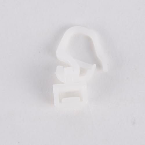 Original Hinno Clic Gleiter HC31 Gardinen-Clickgleiter Klickgleiter mit Faltenlegehaken kurz für 6mm Laufnut 100 Stück