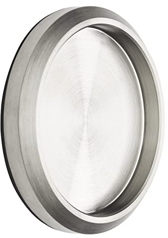 SOTECH Schiebetürgriff MILA Griff-Ø: 58 mm Aufkleben Glastürgriff | selbstklebend mit 3M Klebepad Möbelgriff echt Edelstahl Griffmuschel für Glas-Türen & Zimmertüren Muschelgriff zum