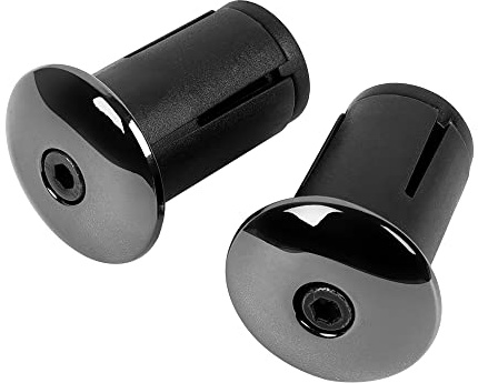 Bike Handlebar End Plugs - Expanding, Adjustable Handlebar Bike Bar Ends for Mountain, Road, BMX, MTB Bicycle - 2 Set Plug or Cap for Bike Bars (Free Installation Tools