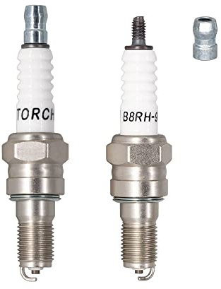 TORCH 2pcs B8RH-9 Screw Terminal Spark Plug Replace for NGK CR8EH-9/5666, for HON DA 98059-58916,for Denso U24FER9, OEM