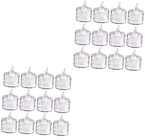 Gadpiparty 24pièces Bougies LED Électriques sans Flamme Bougies Tealight à Piles pour Décoration De Fête Halloween Et Noël