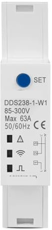 NURII Intelligenter bidirektionaler Energiezähler, Zigbee 18 mm 63 A, Timer-Leistungs-kWh-Messgerät, mit Spannungs-Strom-Schutz