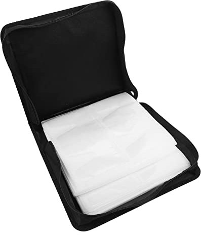 CIYODO 200stücke Cd Aufbewahrungstasche Große Pu Tasche Für Und DVDs Wasserfest Rot Für Ordnung Musik Und Spielesammlungen
