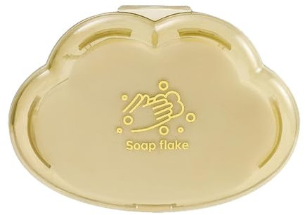 Lot de 50 feuilles de savon de voyage en papier de voyage en forme de nuage doux pour la peau, pour le lavage des mains en extérieur, randonnée, voyage, camping, intérieur