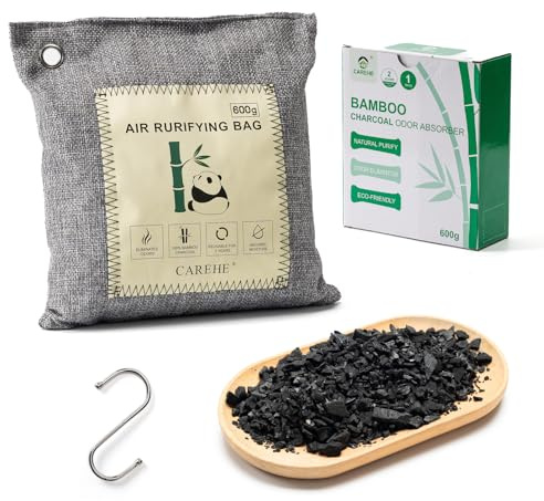 Grande eliminatore di odori al carbone attivo per odori forti, sacchetti di carbone di bambù, assorbe gli odori naturali per casa, auto, armadio e aree per animali domestici, purificatore d'aria