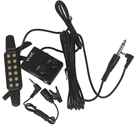 JOINPAYA Folk-gitarren-pickup Mit Mikrofon Tragbarer Einstellbarer Tonabnehmer Ohne Schallloch Für Akustische Gitarren Und Bühnenperformances Langlebig Und Installieren