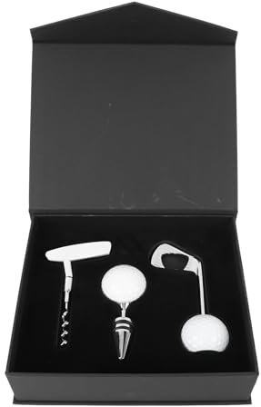 Juego de Abridor de Vino, Abridor de Botellas Ergonómico de Aleación de Zinc, Tapón de Vino, para con Caja, Ideal para el Hogar, Picnic, Viajes