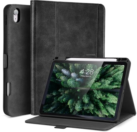 AsileCuir Cover per iPad Air 13 (M4/M3/M2) 2026/2025/2024, Nero