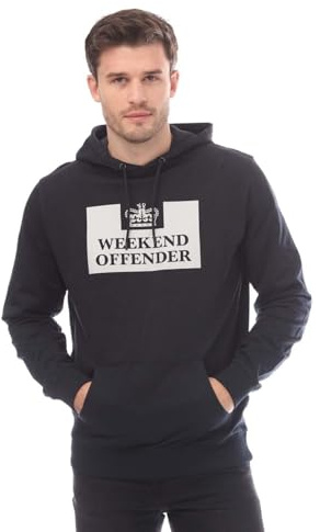 Weekend Offender Garrison Herren-Kapuzenpullover in Blau, navy, L