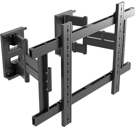 GUZHIKU TV Wandhalterung Schwenkbar für 120 115 110 100 98 90 86 85 Zoll Fernseher, Eck TV Halterung für 55-120 Zoll Bildschirme bis zu 135kg, Fernseh-Halter Max VESA 800x600mm, Schwarz, DY862