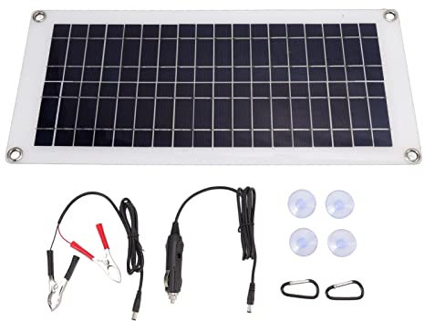 Panneau Solaire Chargeur Solaire 10 W étanche léger Flexible avec Double (