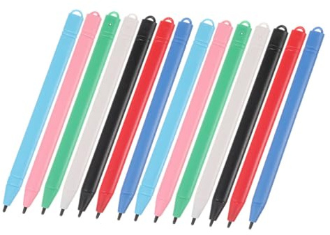 Angoily 14 pièces Stylet pour Écriture et Dessin sur Tablette LCD Stylo Tactile Haute Sensibilité Compatible pour Écran Tactile
