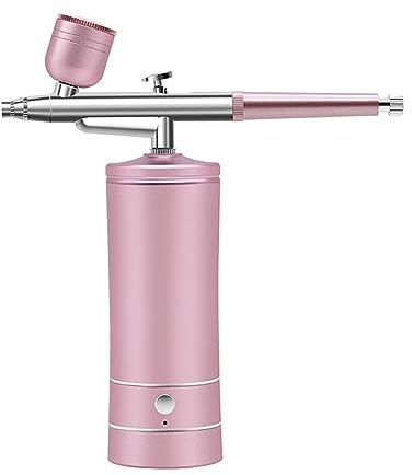 Aerografo wireless portatile ricaricabile con pistola a spruzzo a compressore for la vernice for torte artigianali for tatuaggi su unghie, bellezza del viso,Alta precisione(B)