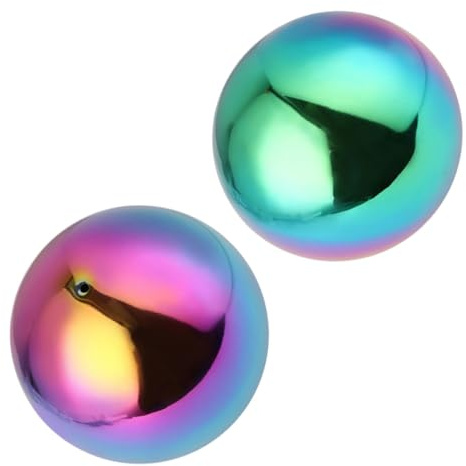 TOYANDONA Sfere Specchio in Acciaio Inox 2 Pezzi, Sfere Sferiche