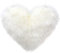 Uposao Cuscino Forma Di Cuore Morbido Soffice Casa Peloso Finta Pelliccia Cuscino Del Divano Cuscino In Peluche Per La Decorazione Della Stanza Della Camera Da Letto Di Casa, 40 x 50 Cm