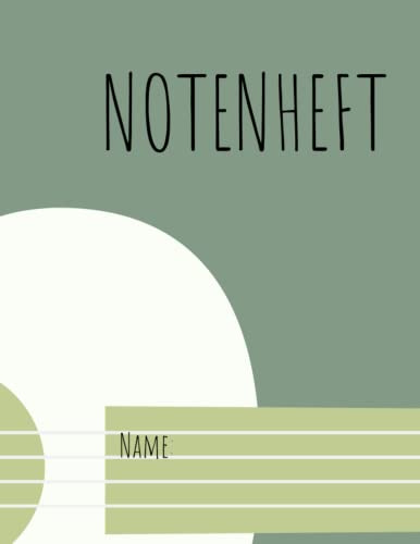 Notenheft: Leeres Notenheft für Gitarre - mit Notensystem, Tabulatur und Akkorddiagramm - Platz für den Titel - A4 - 100 Seiten - Inklusive Inhaltsverzeichnis