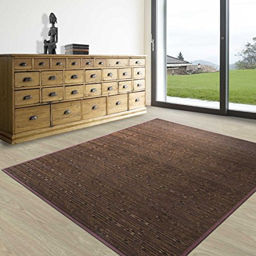 KARAT Tapis en Bambou - Chêne - pour Salle de Bains et Salon - 100% Bambou pour Un intérieur Naturel (160 x 230 cm)