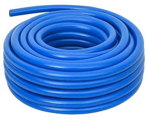 Tidyard Luftschlauch Kompressorschlauch Druckluftschlauch Kompressor Zubehör Blau 2 m PVC