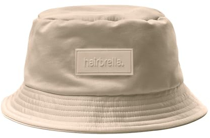 Hairbrella Wasserdichter Fischerhut für Damen und Herren, mit Satin gefüttert, UPF 50+, Regenhut, verstaubar, Outdoor, Khaki, Einheitsgröße