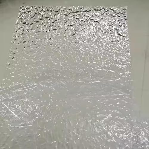 Clear Acrylic Sheets Stone Texture 12 x 16,1/8'' Thickness Plexiglass Wave Ripple Sheet Acrylic Sheet for DIY Craft Projects,Signs, Display Cases - Easy to Cut with Laser,Saw or Hand Tools