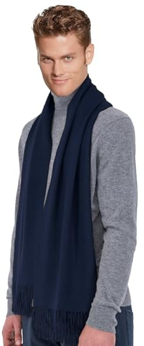 Moschen Bayern Herrenschal Kaschmirschal Herren Schal Wolle Kaschmir Cashmereschal Winterschal Wollschal - Blau Marine