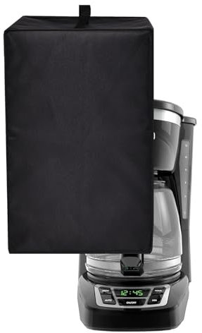 Dustproof Cover for Coffee Maker,Compatible With BLACK+DECKER CM1160/Keurig K-Supreme/K-Compact/Gevi Espresso Machine GECME403LA-U/Mr. Coffee EM5000/Coffee Maker SS-10P1 etc. (Black)