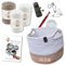 HÄKEL LIESE Häkelset für Anfänger - großer Korb, Häkelset Anfänger, Aufbewahrungskorb, Baumwollgarn, Crochet, Körbe Häkeln, DIY Erwachsene, Häkel-Set, häckeln lernen