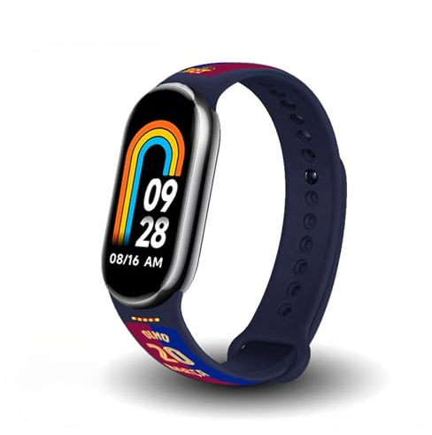 Smart Band con Correa licenciada FC Barcelona - Pulsera de Actividad Inteligente Fitness con Pulsómetro Sueño Notificaciones Android iOS - 20 Dani Olmo