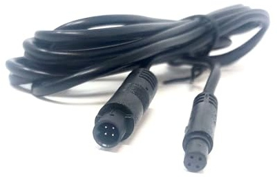 Dolphin Automotive 4 Pin Mini DIN Dash Cam Car Van Brake Light Reversing Camera Extension Cable (2m)
