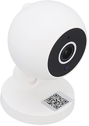 aqxreight Telecamera WiFi da 360 Gradi per Interni, Telecamera di Sicurezza con Voce Bidirezionale, Visione Notturna a Infrarossi e Metodi di Installazione Multipli, Telecamera