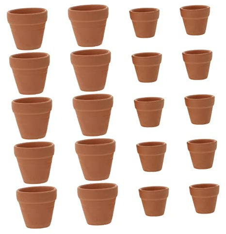 Toddmomy Maceta de Cerámica Roja 20 Piezas para Plantas y Flores