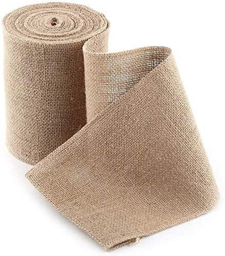 10m Rolle Jute Band Vintage Tischläufer Jute Band für DIY Handwerk Hochzeit Haus Dekoration Breite 15cm