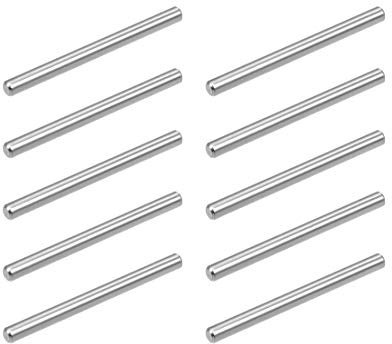 sourcing map 10stk. Passstift 304 Edelstahl Heringe Silber Ton 4mm x 50mm | Stützregale, 304 Edelstahl