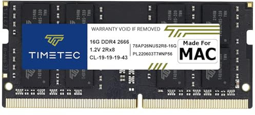 Timetec 16GB Compatible for Apple DDR4 2666MHz for Mid 2020 iMac (20,1/20,2) / Mid 2019 iMac (19,1) 27-inch w/Retina 5K Display, Late 2018 Mac Mini (8,1) PC4-21333 / PC4-21300 SODIMM MAC RAM Upgrade