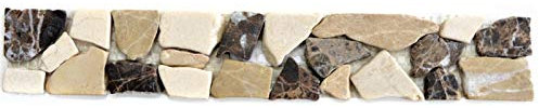 Marbre en pierre naturelle beige Bordure Ciot Castanao Biancone MOSBor-BC1213_f