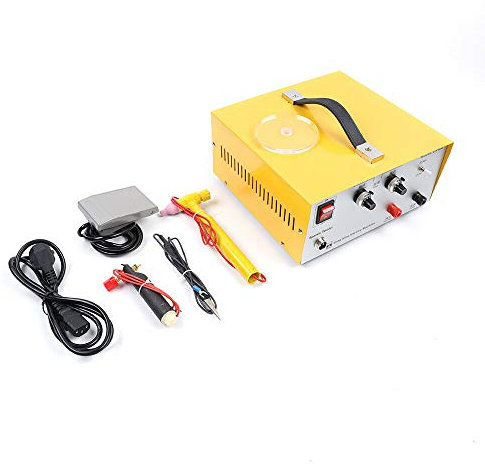 400W Schmuck Punktschweißmaschine Punktschweißgerät Elektrische Lötmaschine Schmuckschweißimpuls Laser Spot Schweißgerät Schmuck Werkzeug 80A DX-808 Pulse Sparkle Spot Welder 220V