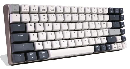 Azio Cascade Mechanical Keyboard, 75% Layout, Compact Backlit RGB, Hotswap Switches and Keycaps, USB Wired/Bluetooth Wireless Connection (Gateron Brown Switches) (Galaxy Light)