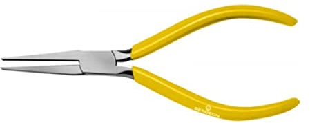 BERGEON Schnabelzange 6295, Flachzange, Länge 140 mm, aus Stahl, für schwer zugängliche Stellen