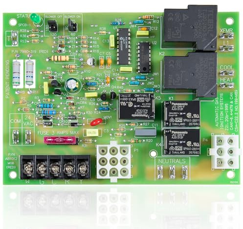 S1-7990-319P Furnace Control Circuit Board OEM Replacement for Coleman Evcon York Luxaire 7990-319P ICM2801 031-01910-000 031-01932-002 New Upgraded