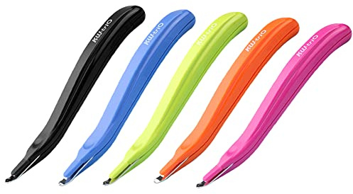 5 Stücke Magnetische Heftklammerentferner, Klammerentferner Abzieher, Staple Remover Magnetic Staples Puller Papier Heftklammer Lifter Stift Heftklammerentfernungsstift für Büro Schule Zuhause,15.5cm
