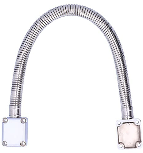 Protecteur Câble Porte, Protecteur Câble Boucle Porte en Acier Inoxydable Tube De Protection De Fil De Montage Exposé pour Système De Contrôle D'accès