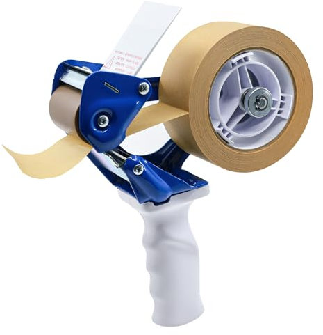 KLEBASTO Paketbandabroller | Profi-Ausführung mit Metallrahmen | Klebebandabroller für Paketklebeband (bis 50mm breite)