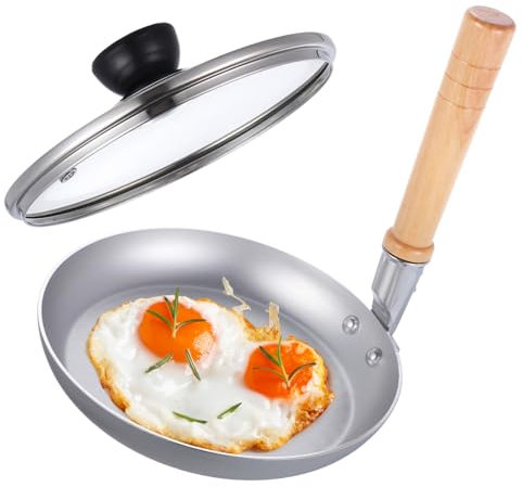 Japanese Oyakodon Egg Cooker Pan with Non Stick Coating Ideal for Making Omelets Nabe Tortillas and Stir Fry Wooden Handle for Easy Cooking Breakfast Pan for Home Use