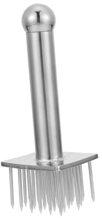Cabilock 1pezzi Ago per Ammorbidire la Carne in Acciaio Inox Strumento per Bistecche Maiale Manzo Pollame Pesce Utensile da Cucina Design Ergonomico